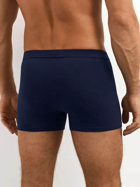 Мужские трусы боксеры с тканевой резинкой omsa omb 1236 blu notte, , 56 (4XL), OMSA, - 2