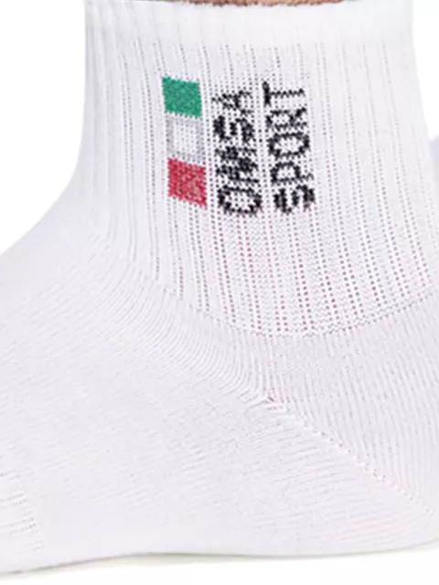 Мужские короткие носки omsa active 117 bianco, , 39-41 (25-27), OMSA, - 3