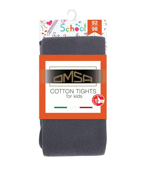 Детские колготки однотонные omsa kids 11с01 grigio, , 116-122/16-17, OMSA, - 2