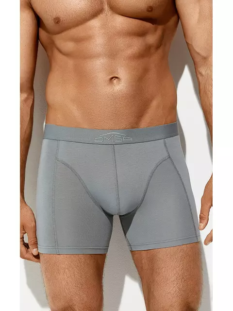 Мужские трусы «боксеры» bamboo omsa omb 1250 grigio, , 50 (XL), OMSA, - 1