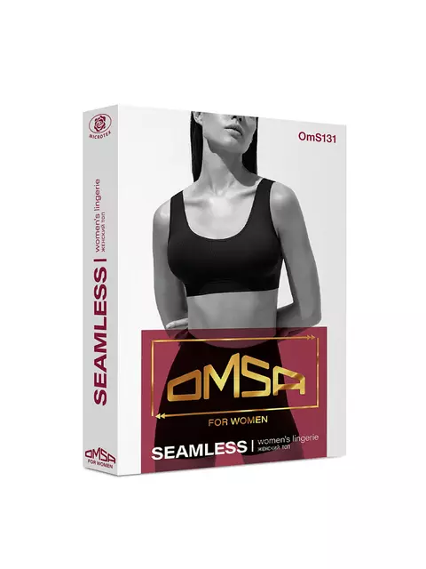 Топ женский из микрофибры omsa oms131 nero, , 48/50 (L/XL), OMSA, - 5