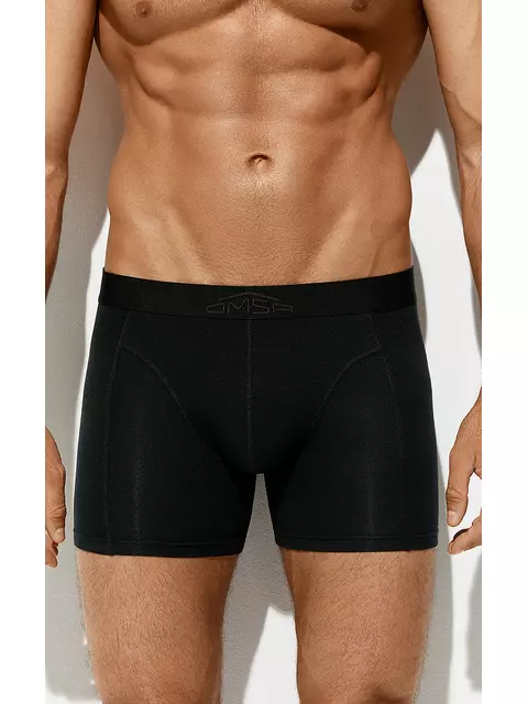 Мужские трусы «боксеры» bamboo omsa omb 1250 nero, , 50 (XL), OMSA, - 1
