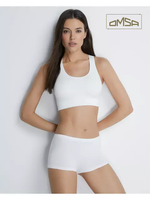 Топ спортивный на широких бретелях omsa oms142 bianco, , 44/46 (S/M), OMSA, - 5