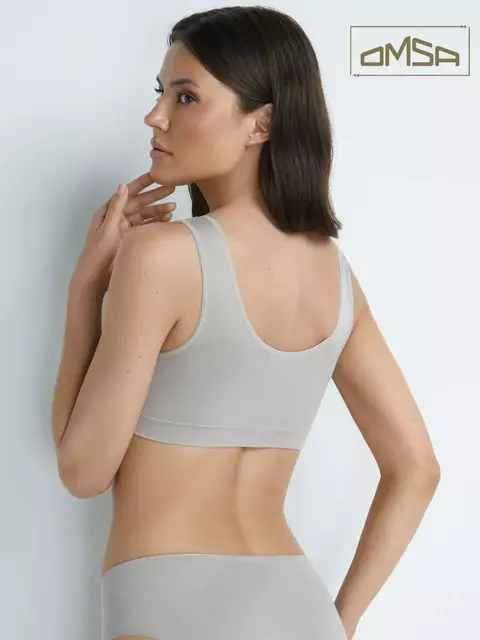 Топ женский на широких бретелях omsa oms131 latte, , 48/50 (L/XL), OMSA, - 5