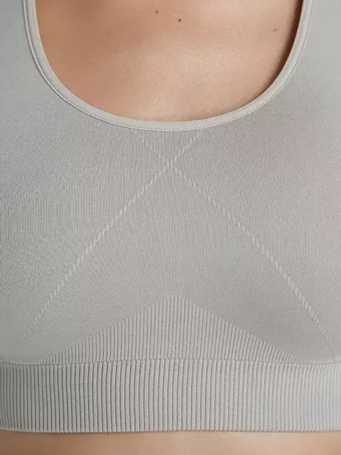 Топ спортивный на широких бретелях omsa oms142 latte, , 48/50 (L/XL), OMSA, - 7
