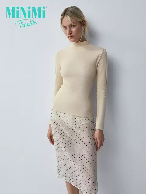 Водолазка женская из кашкорсе minimi mi 1711с fresh beige, , 44 (S), MINIMI, - 3