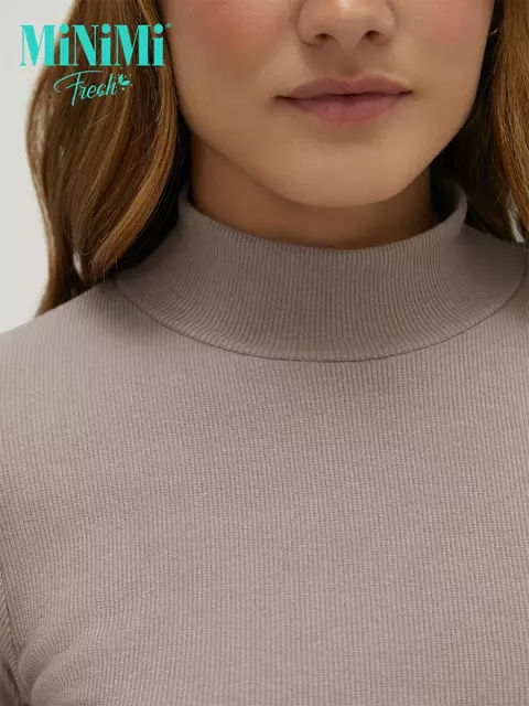Водолазка женская из кашкорсе minimi 1711с fresh cappuccino, , 44 (S), MINIMI, - 6