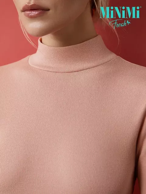 Водолазка женская из кашкорсе minimi 1711с fresh rosa antico, , 44 (S), MINIMI, - 5
