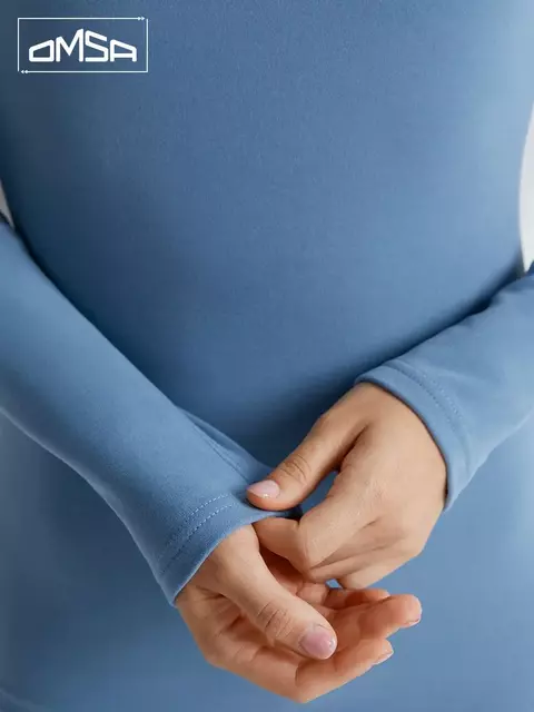 Лонгслив женский "термо" с длинным рукавом omsa omd 1612t pv jeans, , 50 (XL), OMSA, - 7