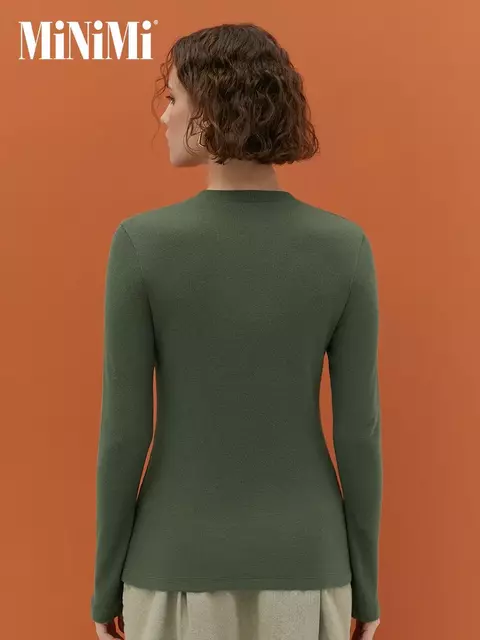Женский лонгслив из кашкорсе minimi 1611с fresh militari, , 42 (XS), MINIMI, - 2