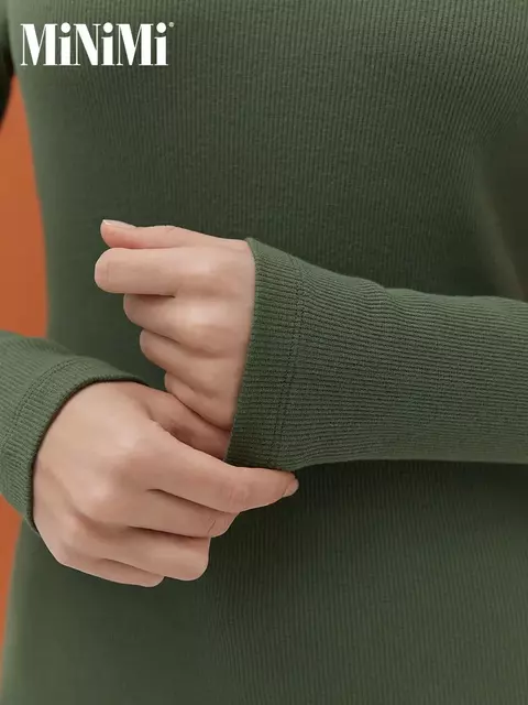 Женский лонгслив из кашкорсе minimi 1611с fresh militari, , 42 (XS), MINIMI, - 4