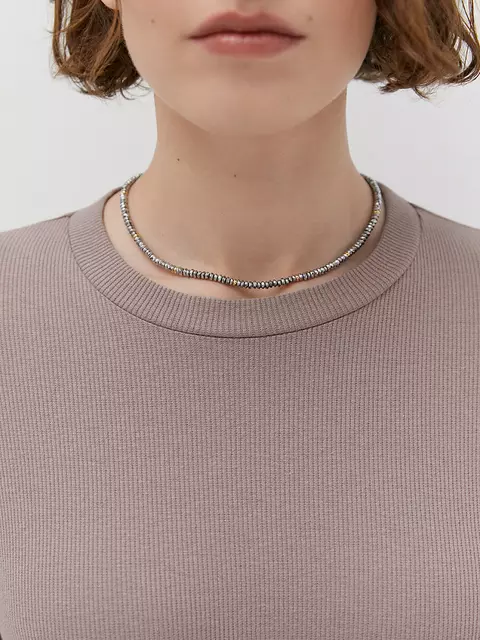 Женский лонгслив из кашкорсе minimi 1611с fresh cappuccino, , 42 (XS), MINIMI, - 4