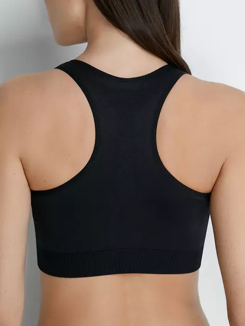 Топ спортивный на широких бретелях omsa oms142 nero, , 48/50 (L/XL), OMSA, - 4