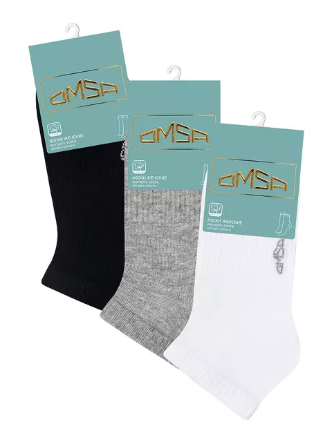Женские спортивные носки omsa active 151 bianco, , 36-38 (23-25), OMSA, - 5