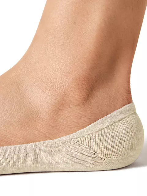 Подследники с меланжевым эффектом omsa active 171 beige melange, , 36-38 (23-25), OMSA, - 4