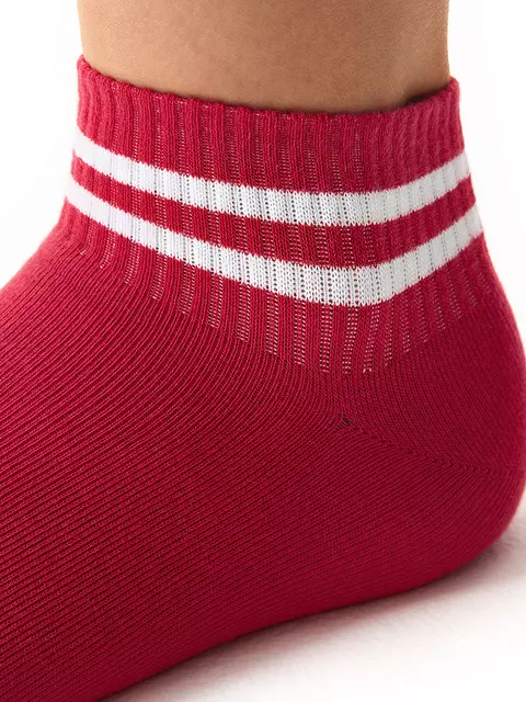 Укороченные носки женские omsa active 154 rosso, , 39-41 (25-27), OMSA, - 3