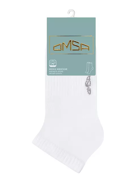 Женские спортивные носки omsa active 151 bianco, , 36-38 (23-25), OMSA, - 4