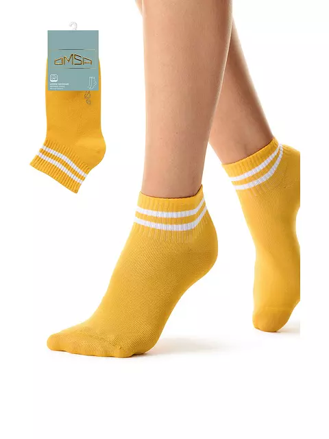 Укороченные носки женские omsa active 154 giallo, , 39-41 (25-27), OMSA, - 1