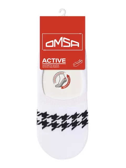 Женские подследники omsa active 170 bianco, , 36-38 (23-25), OMSA, - 4