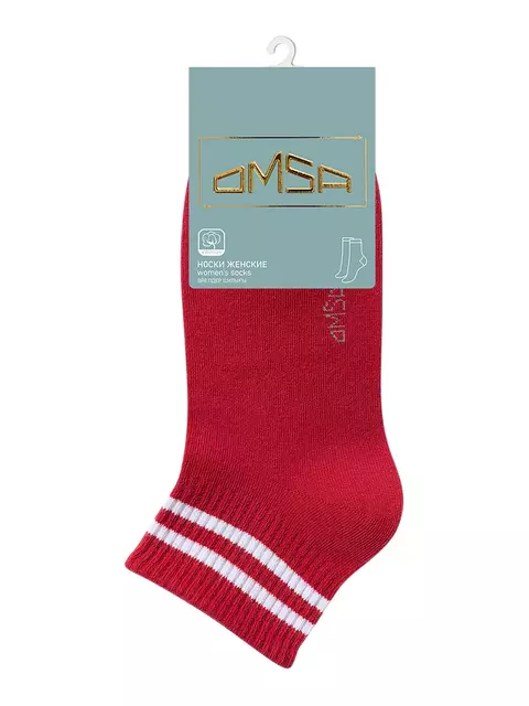 Укороченные носки женские omsa active 154 rosso, , 39-41 (25-27), OMSA, - 5