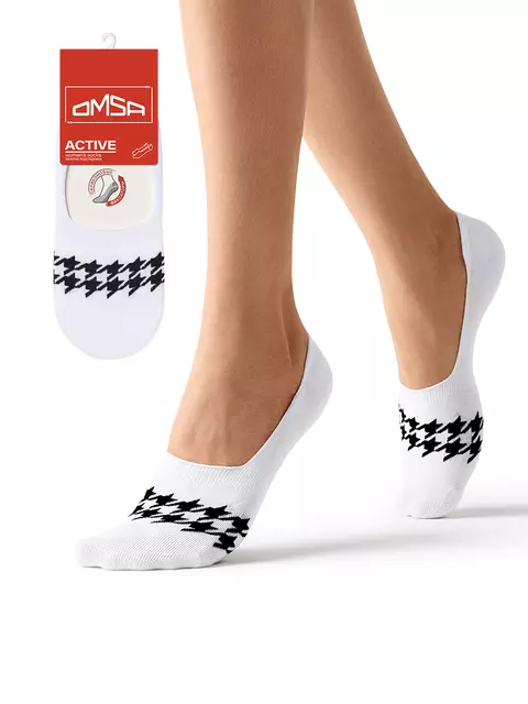 Женские подследники omsa active 170 bianco, , 36-38 (23-25), OMSA, - 1
