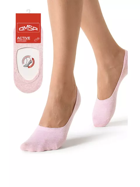 Подследники с меланжевым эффектом omsa active 171 rosa melange, , 36-38 (23-25), OMSA, - 1