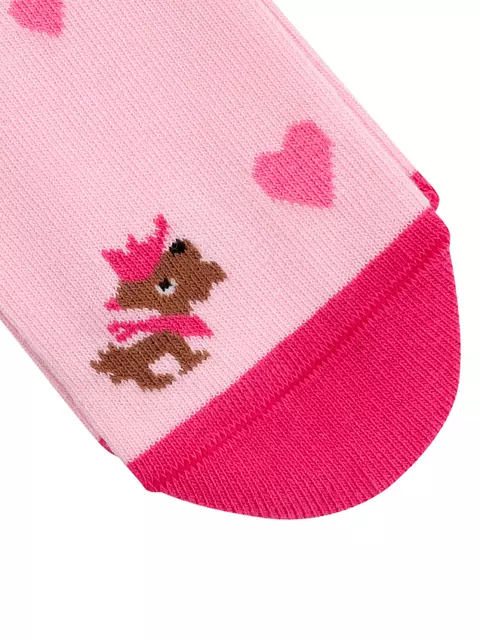 Носки детские (собачки) omsa kids calzino 21p63 rosa, , 23-26 (14-16), OMSA, - 4
