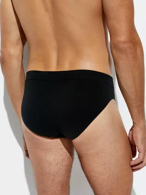 Трусы мужские «слипы» бесшовные omsa 2121s nero, , 48 (L), OMSA, - 2