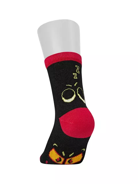 Носки детские (смайлики) omsa kids calzino 21p42 nero, , 35-38 (20-22), OMSA, - 2