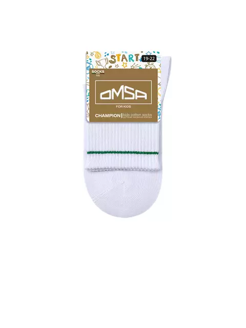 Носки детские с высокой резинкой omsa kids calzino 21s05 bianco, , 23-26 (14-16), OMSA, - 5