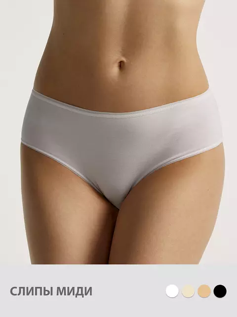 Женские трусы-слипы minimi 2221b classic bianco, , 44 (S), MINIMI, - 1