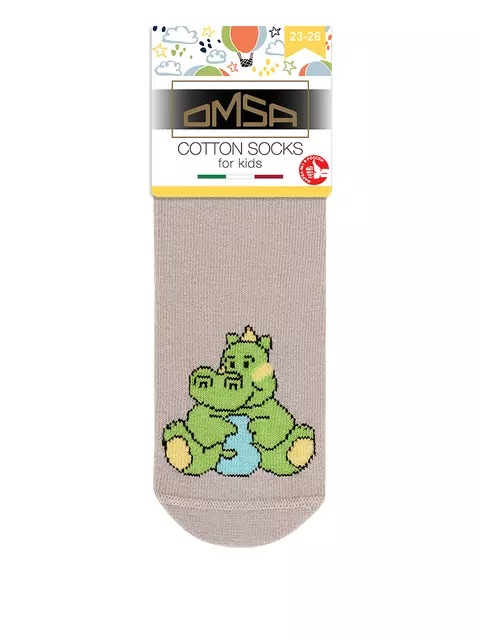 Носки детские (цифры) omsa kids calzino 21p70 grigio chiaro, , 19-22 (12-14), OMSA, - 3