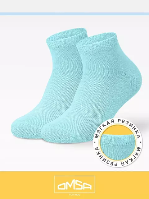 Носки детские укороченные omsa kids calzino 21c02 azzurro, , 31-34 (18-20), OMSA, - 1