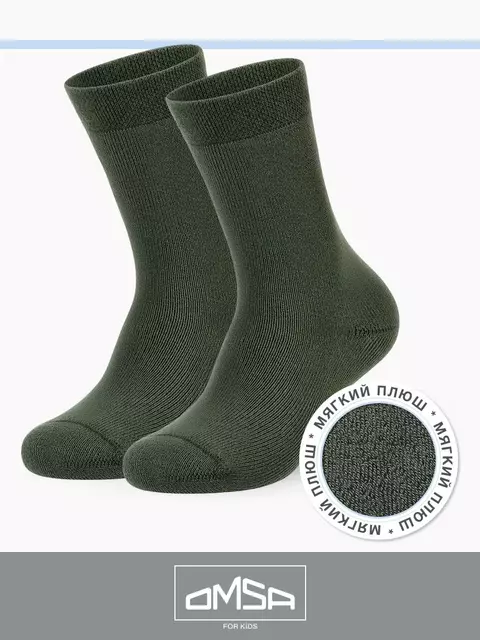 Теплые детские носки omsa kids calzino 21c05 militari, , 31-34 (18-20), OMSA, - 1