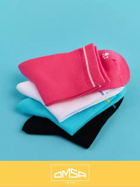 Носки детские (лапки на стопе) omsa kids calzino 21p61 rosa, , 27-30 (16-18), OMSA, - 2