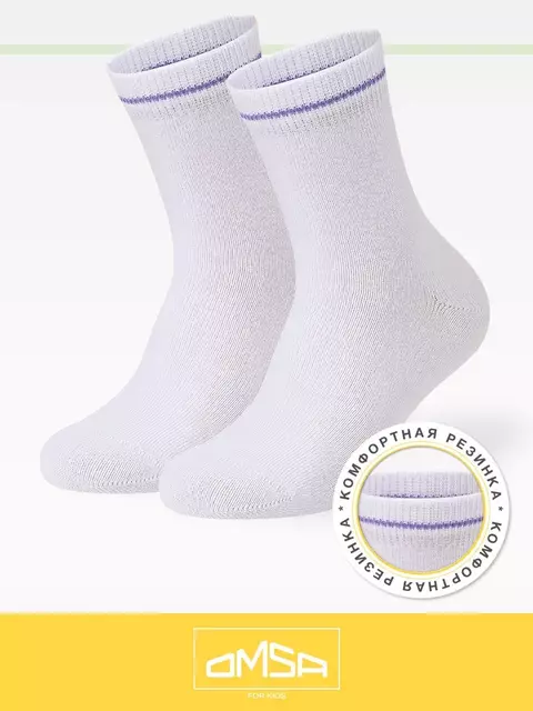 Носки детские (лапки на стопе) omsa kids calzino 21p61 bianco, , 27-30 (16-18), OMSA, - 1
