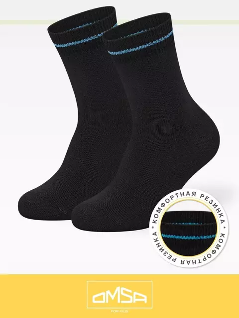 Носки детские (лапки на стопе) omsa kids calzino 21p61 nero, , 27-30 (16-18), OMSA, - 1