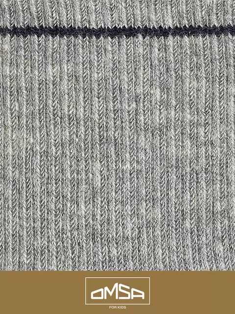 Носки детские с высокой резинкой omsa kids calzino 21s05 grigio melange, , 23-26 (14-16), OMSA, - 2