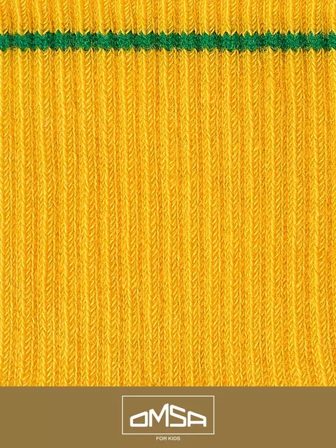 Носки детские с высокой резинкой omsa kids calzino 21s05 giallo, , 23-26 (14-16), OMSA, - 2