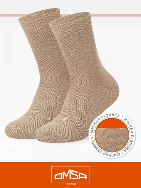 Носки детские omsa kids calzino 21c03 beige scuro, , 31-34 (18-20), OMSA, - 1