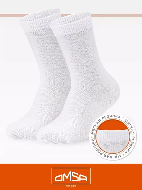 Носки детские omsa kids calzino 21c03 bianco, , 19-22 (12-14), OMSA, - 1