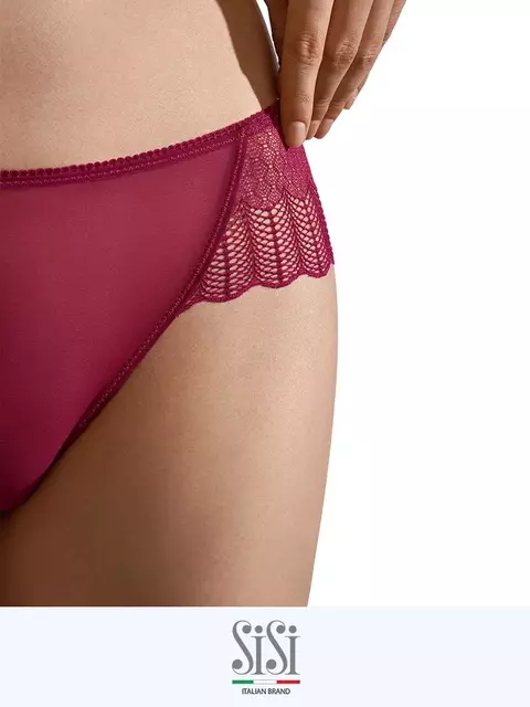 Трусы женские «стринги» sisi 2111b glamour string bordo, , 50 (XL), SISI, - 4