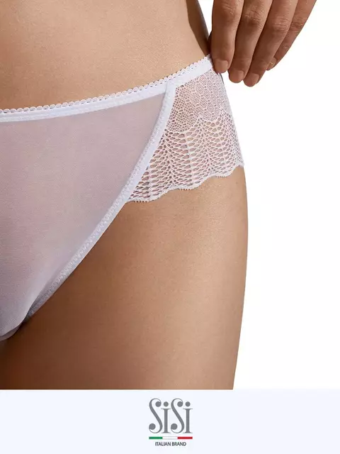 Трусы женские «стринги» sisi 2111b glamour string bianco, , 42 (XS), SISI, - 4