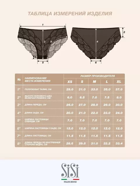 Трусы женские «слипы» из мягкой сетки sisi 2212b glamour slip bianco, , 42 (XS), SISI, - 7