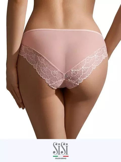 Трусы женские «слипы» из мягкой сетки sisi 2212b glamour slip cipria, , 42 (XS), SISI, - 3