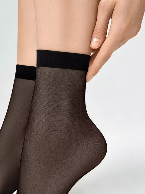 Женские капроновые носки minimi brio 40 ден (2 пары) nero, calz. BRIO 40 носки (2 пары), 0 (UNI), MINIMI,  - 3