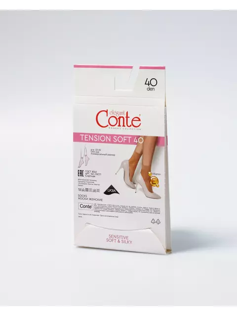 Носки женские conte tension soft 40 (1 пара) shade, 14С-55СП, 36-39 (23-25), CONTE ELEGANT,  - 3