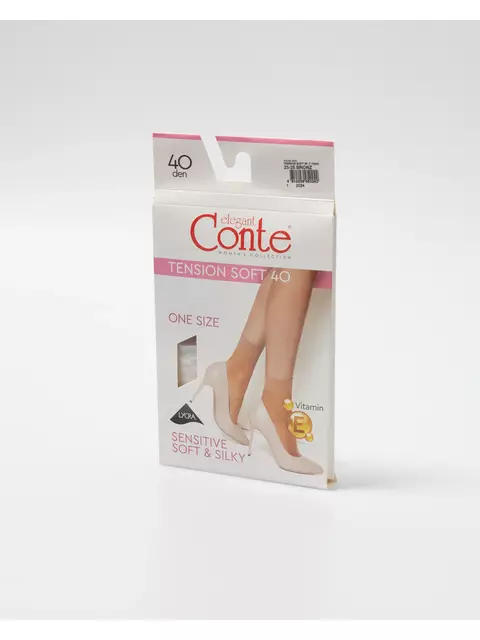 Носки женские conte tension soft 40 (1 пара) bronz, 14С-55СП, 36-39 (23-25), CONTE ELEGANT,  - 2