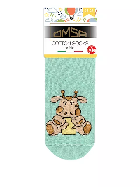 Носки детские (цифры) omsa kids calzino 21p70 menta, , 23-26 (14-16), OMSA, - 2
