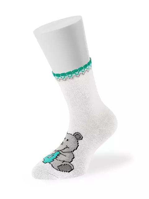 Носки детские (цифры) omsa kids calzino 21p70 bianco, , 19-22 (12-14), OMSA, - 1